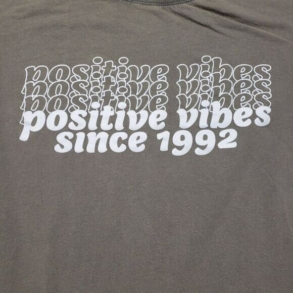 Tops - Dutch Bros Top Womens Small Green‎ Short Sleeve Positive Vibes Tee